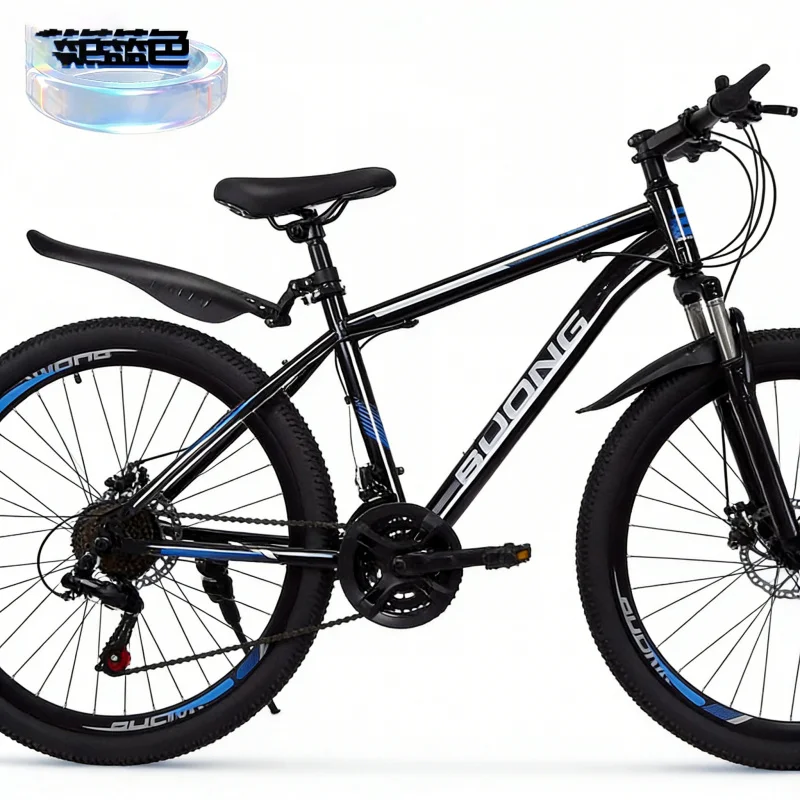 Mountain Biking Blue Mountains - Custom Black Blue Spoke Wheel Adult
