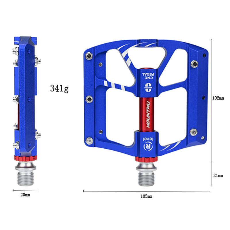 Mountain Biking Blue Mountains - Non-Slip MTB Pedals, 3 Sealed Bearings,